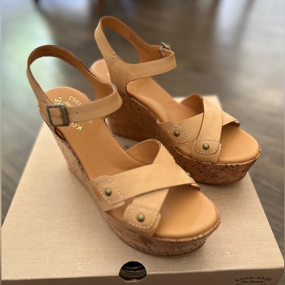 Kork-Ease Jaclyn Wedge Sandal - 8 - NIB - Picture 1 of 7